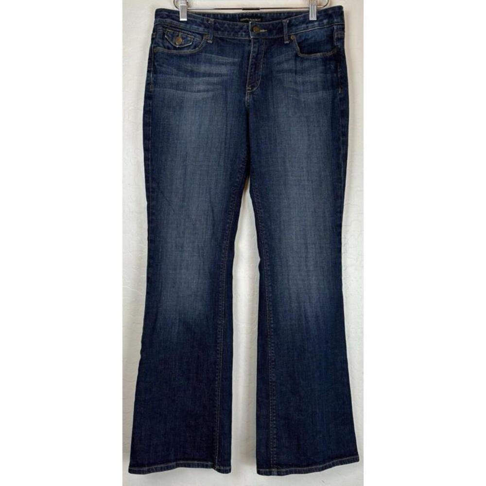 Banana Republic Dark Wash Mid Rise Bootcut 12L Blue‎ 0837